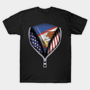 Australian Samoan Flag  Australian Samoa Flag American Flag Zip Down - Gift for Australian Samoan From Australian Samoa T-Shirt